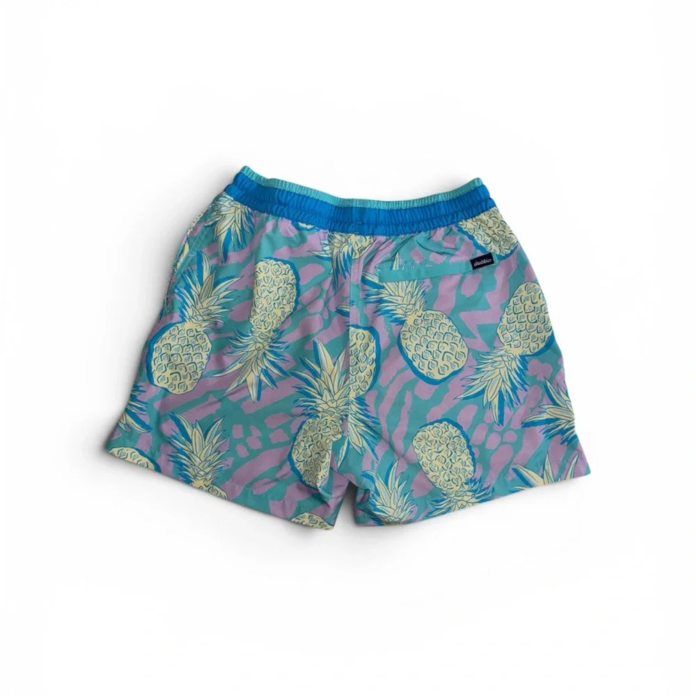 chubbies Pineapple Print Swim Shorts - Aqua Purple